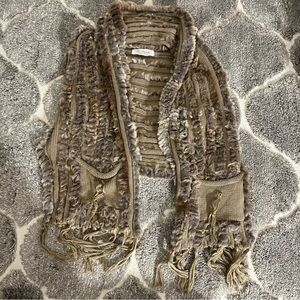 Pat Dahnke Fur Sweater Vest